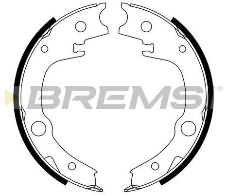 Комплект гальмівних колодок, стоянкове гальмо, Bremsi GF0966