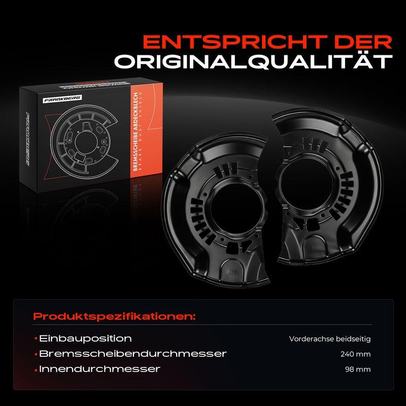 Frankberg 5481FB0032515 Splash Guard, brake disc