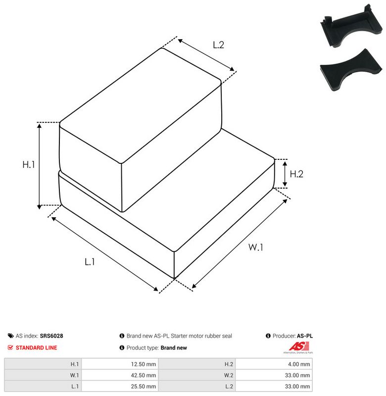 AS-PL SRS6028 Repair Kit, starter