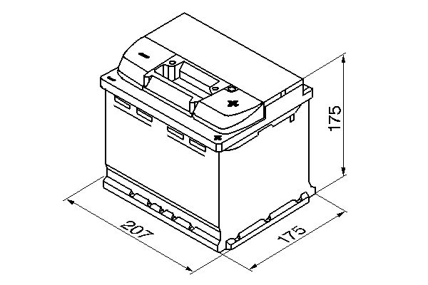 BOSCH 0 092 S50 010 Starter Battery