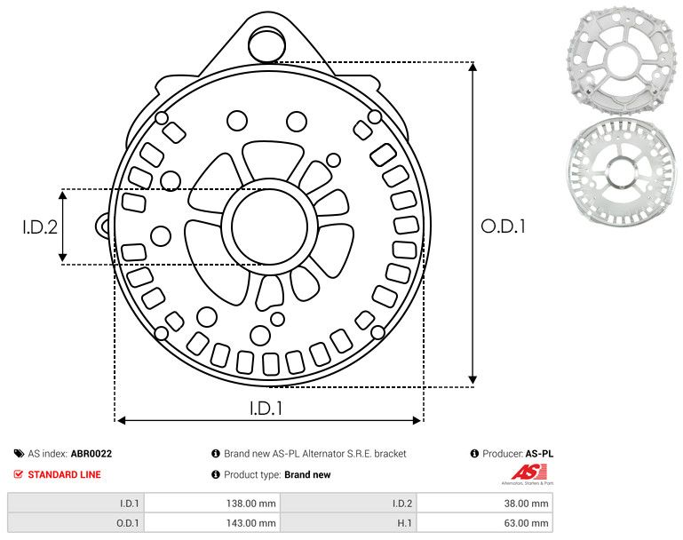 Kaitsekate, generaator, AS-PL ABR0022