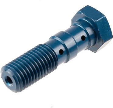 Remleiding bout M10x1,25, kleur: Blauw (voor 2 pijpen)