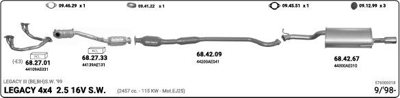 Sistema de gases de escape