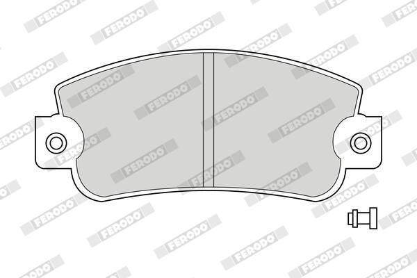 FERODO FDB346 Brake Pad Set, disc brake