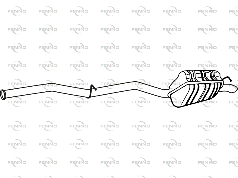 FENNO P36018 - Rear Muffler
