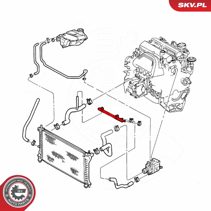 ESEN SKV 54SKV191 Coolant Pipe