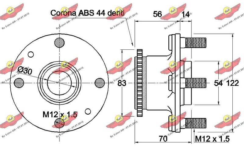AUTOKIT 01.891 Wheel Bearing Kit