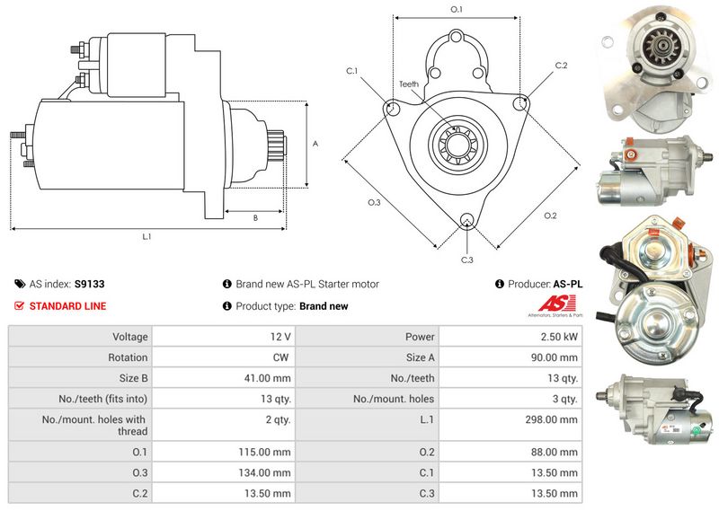 AS-PL S9133 Starter