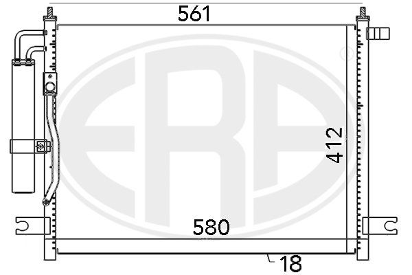 Конденсатор, система кондиціонування повітря, Era 667034