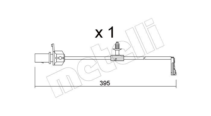 mini Contact+d'avertissement+usure+plaquettes