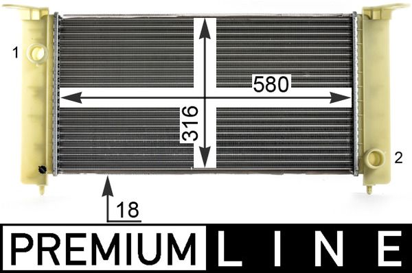 Product Image - Radiateur - CR1992000P - MAHLE