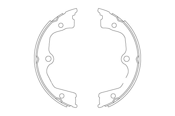 Комплект гальмівних колодок, стоянкове гальмо, Trw GS8821