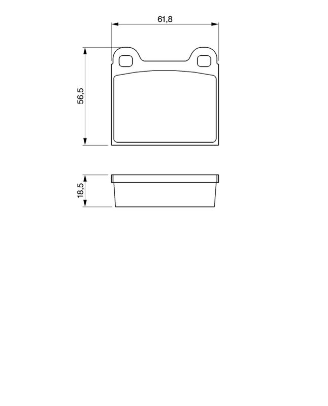 BOSCH 0986462283 Brake Pad Set, disc brake