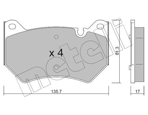 Plaquettes+de+frein+à+disque METELLI 22-1170-0