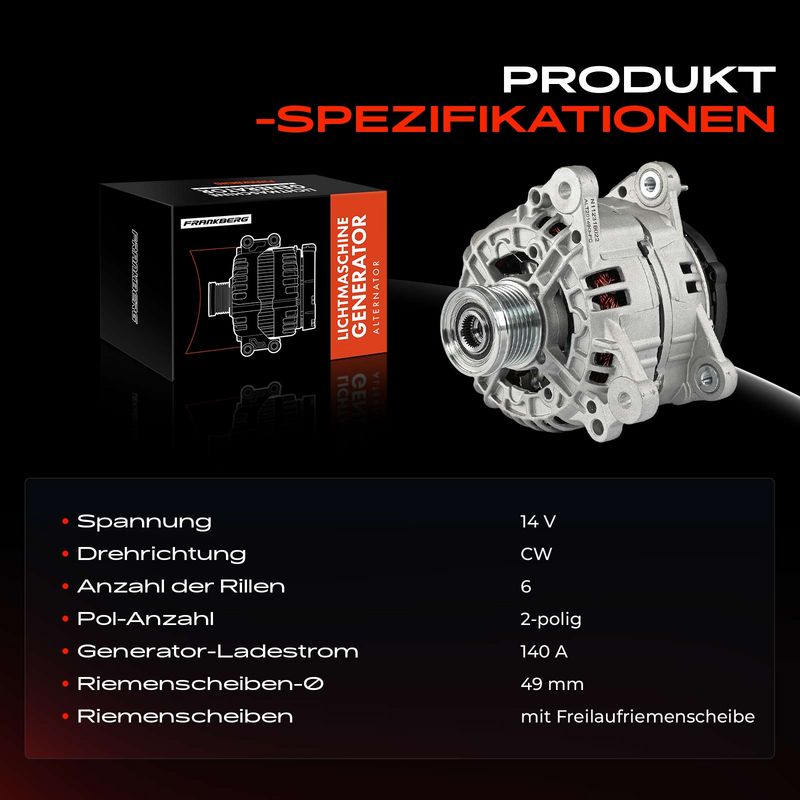 Frankberg 5481FB0032195 Alternator