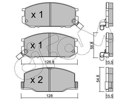 CIFAM fékbetétkészlet, tárcsafék 822-425-0