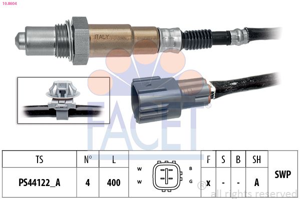 Кисневий датчик, Facet 10.8604