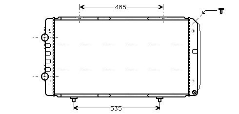 AVA QUALITY COOLING hűtő, motorhűtés PEA2268