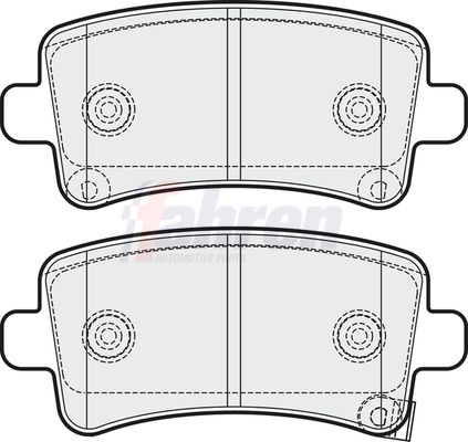Fahren Brake Pad Set, disc brake FBP3258