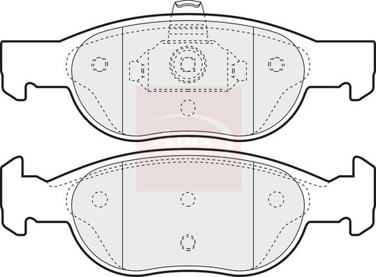 APEC Brake Pad Set, disc brake PAD1051