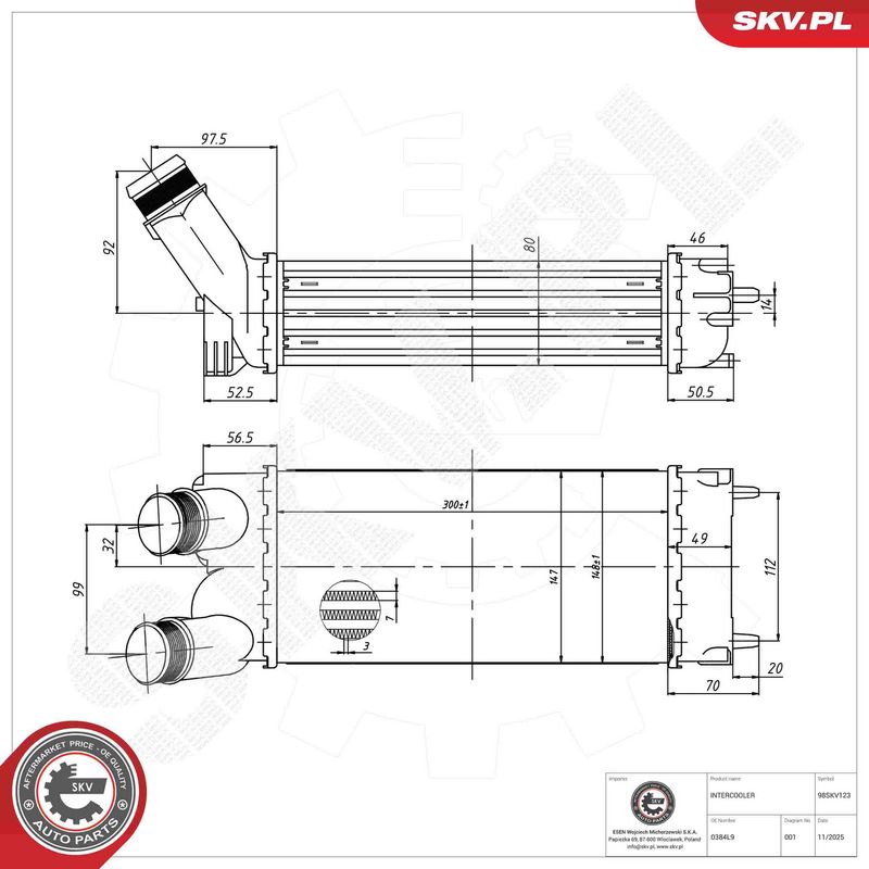 Kompressoriõhu radiaator,...