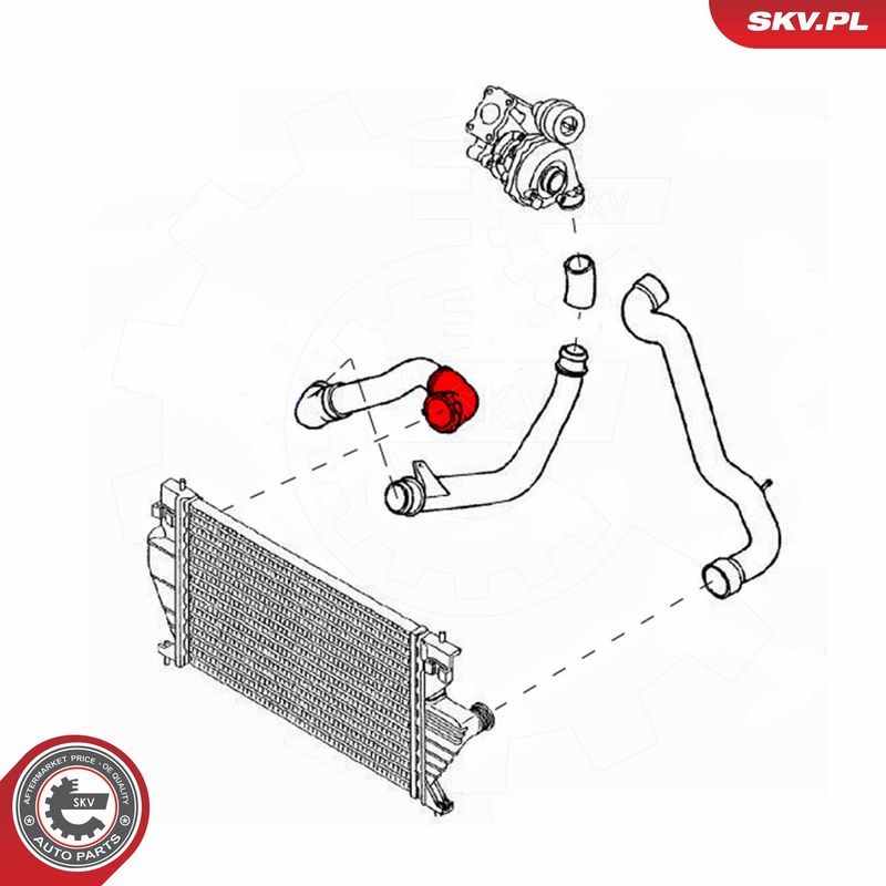ESEN SKV 43SKV198 Charge Air Hose