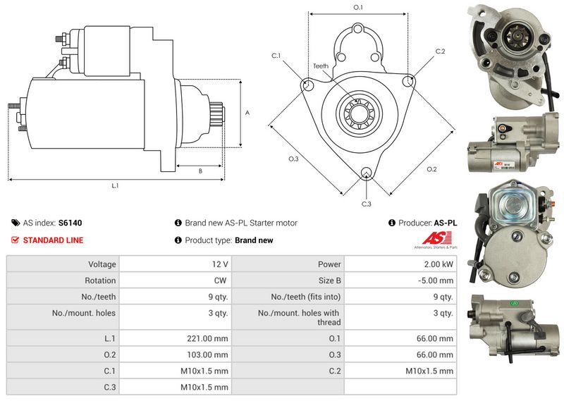AS-PL S6140 Starter