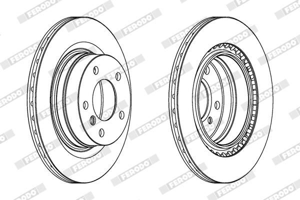 FERODO DDF1549C Brake Disc