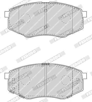 FERODO FDB4447 Brake Pad Set, disc brake