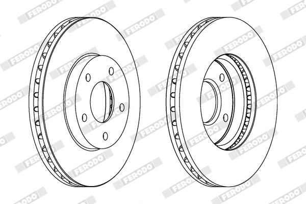 FERODO DDF1249C Brake Disc