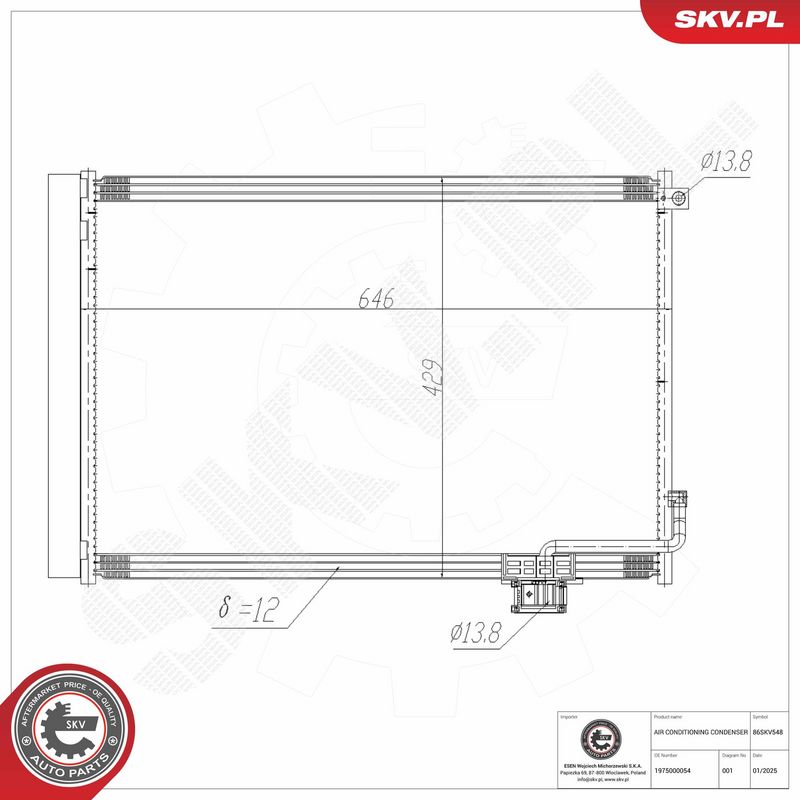 Kondensaator, kliimaseade, ESEN SKV 86SKV548