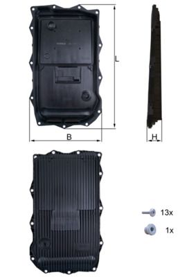 MAHLE HX 184KIT Oil Sump, automatic transmission