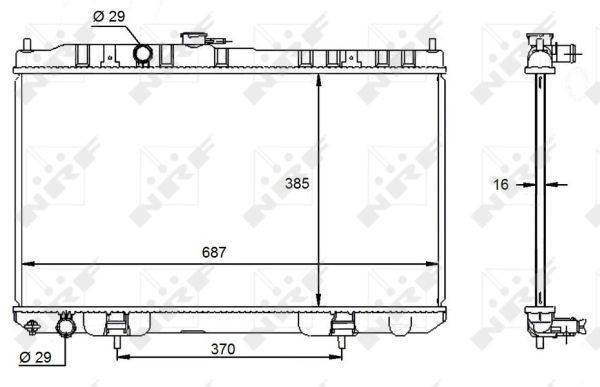 NRF 59099 Radiator, engine cooling