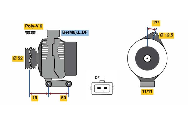 BOSCH Dynamo / Alternator 0 986 080 230