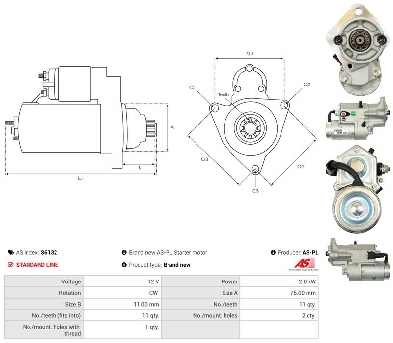 AS-PL S6132 Starter