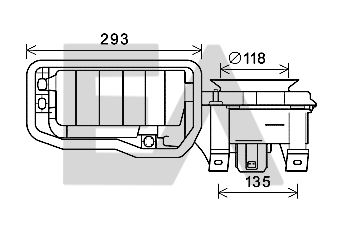 Motor eléctrico, ventilador habitáculo