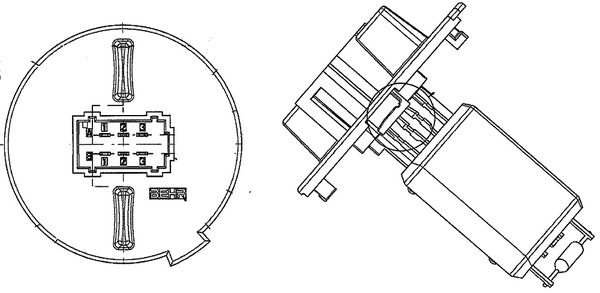 MAHLE ABR 57 000P Resistor, interior blower