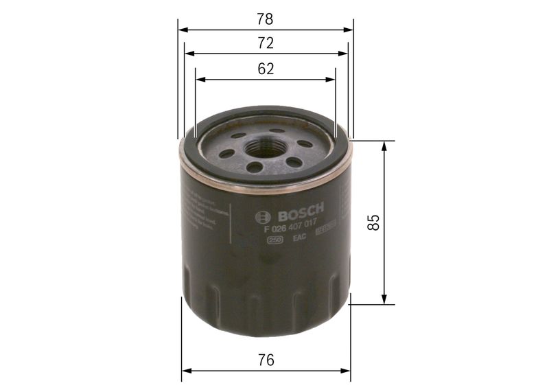 BOSCH F 026 407 017 Oil Filter