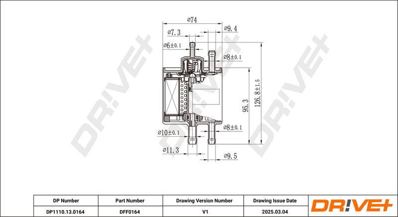 Filtru combustibil DP1110.13.0164 Dr!ve+