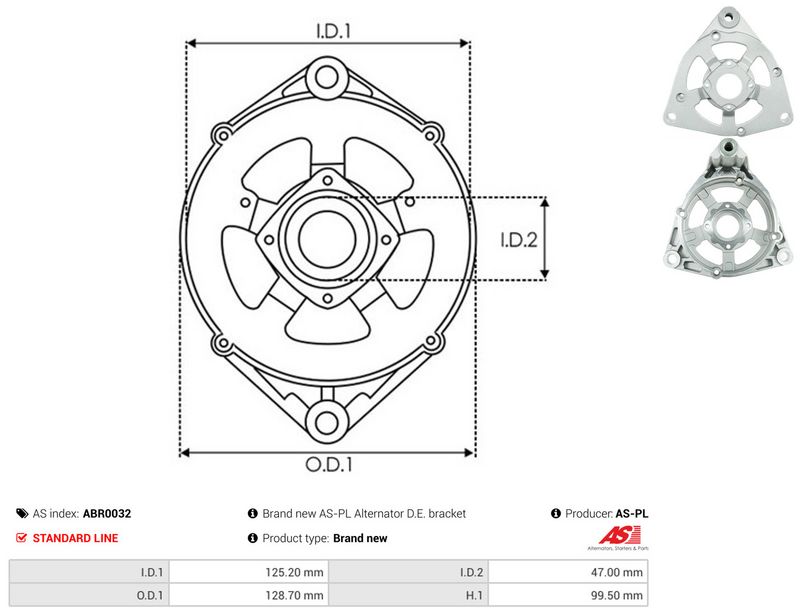 AS-PL ABR0032 Protective Cap, alternator