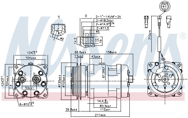 NISSENS 89220 Compressor, air conditioning