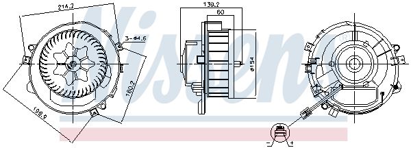 Компресор салону, Nissens 87525