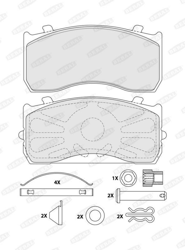 desky brzdové MAN, MB Atego 17,5" BCV29183TK