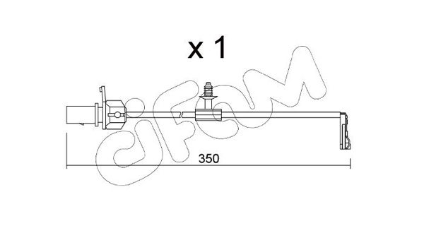 CIFAM figyelmezető kontaktus, fékbetétkopás SU.380