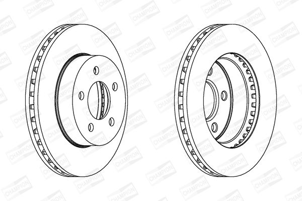 CHAMPION JEEP диск тормозной задн.Cherokee 01-