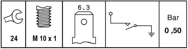 HELLA 6ZL 009 600-071 Oil Pressure Switch