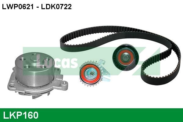 LUCAS Vízpumpa + fogasszíj készlet LKP160