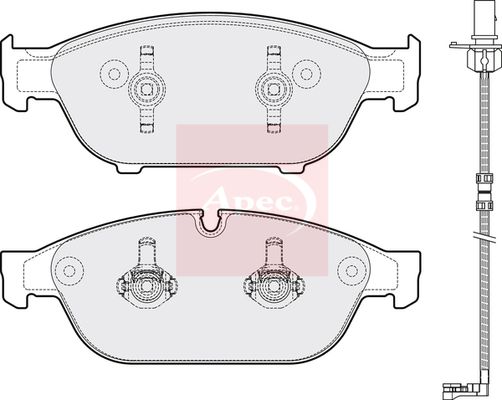 APEC Brake Pad Set, disc brake PAD1810