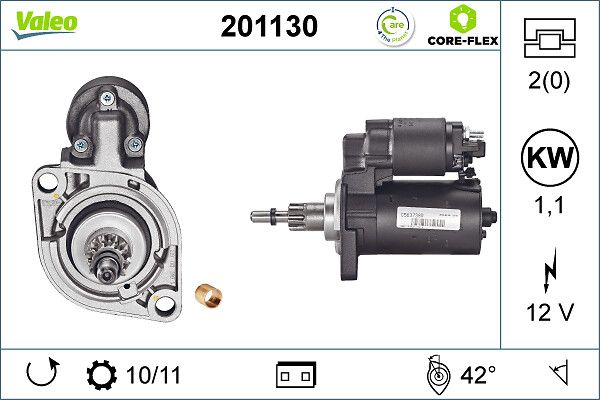 VALEO Startmotor / Starter 201130