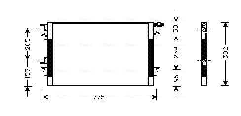 AVA QUALITY COOLING kondenzátor, klíma RTA5280